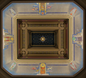 Freemasons Hall Grand Temple ceiling