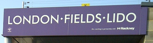London Fields Lido Sign