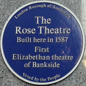 Rose Blue Plaque