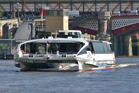 One of the Thames Clipper fleet