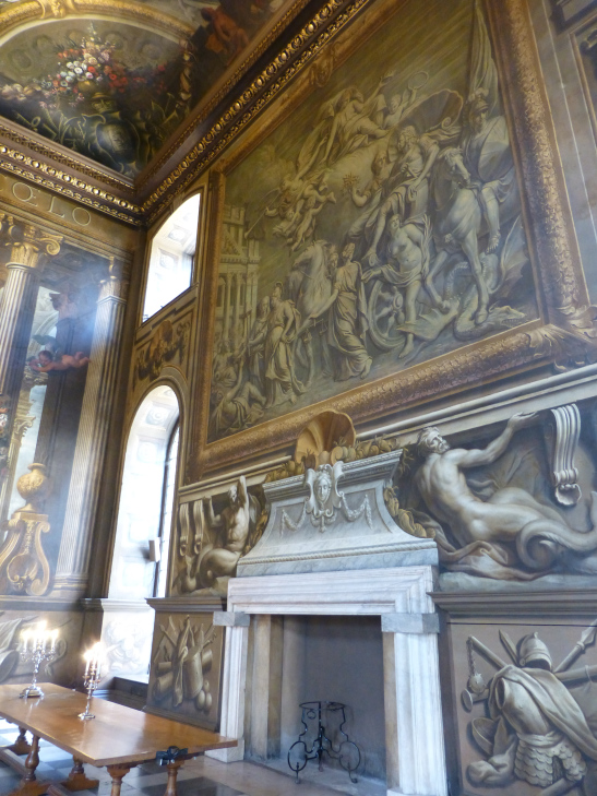 The Painted Hall fireplace